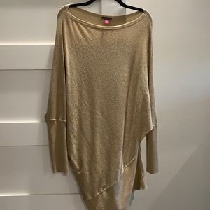 Women’s gold shimmer Vince Camuto blouse